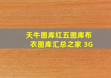 天牛图库红五图库布衣图库汇总之家 3G